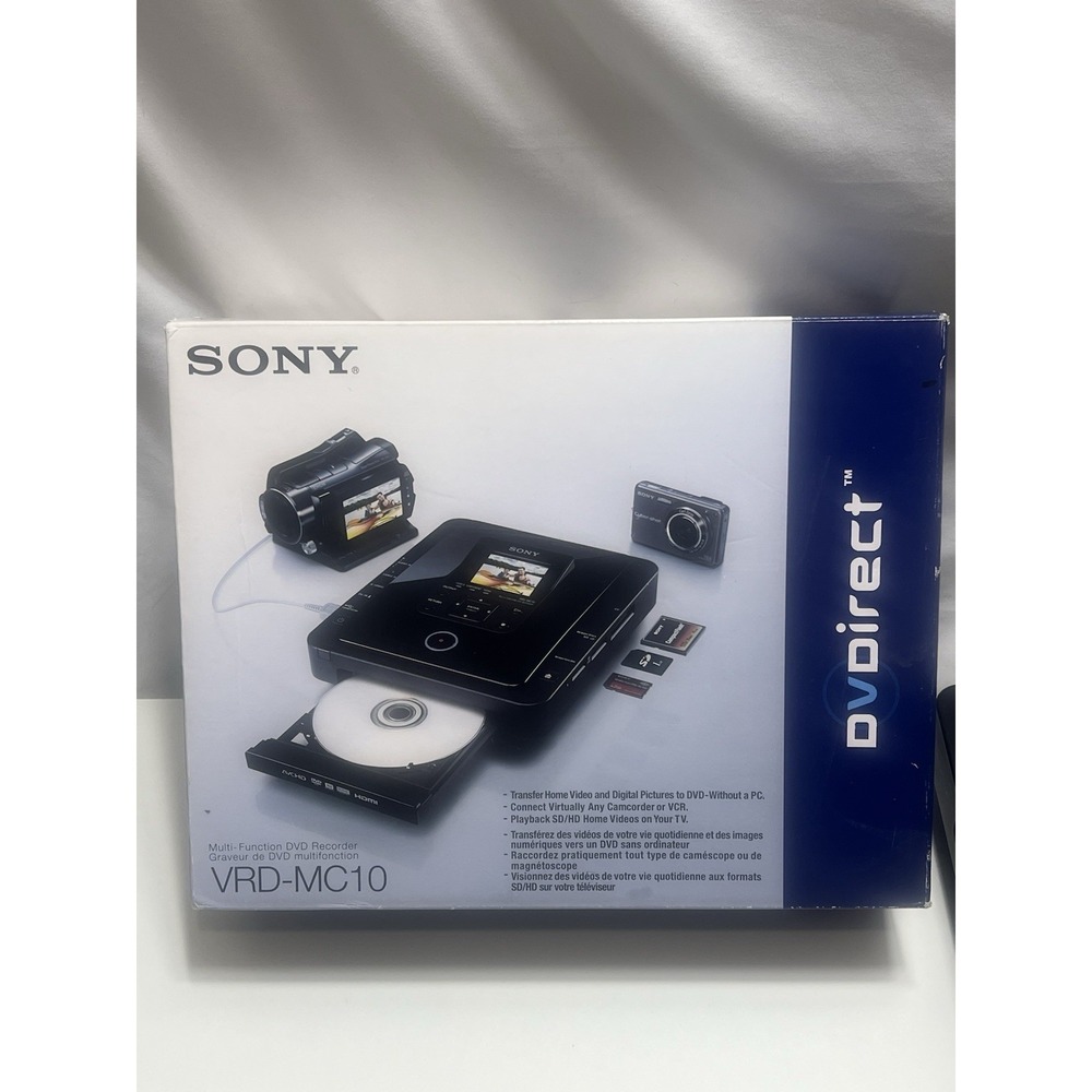 Sony DVDirect VRD-MC10 DVD Recorder, HDMI, Black, Records & Plays DVD